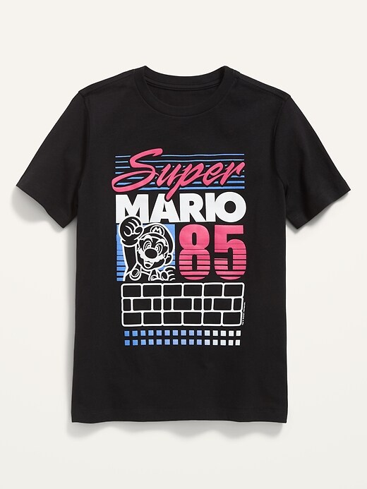 View large product image 1 of 2. Gender-Neutral Super Mario Brothers&#153 Graphic Tee For Kids