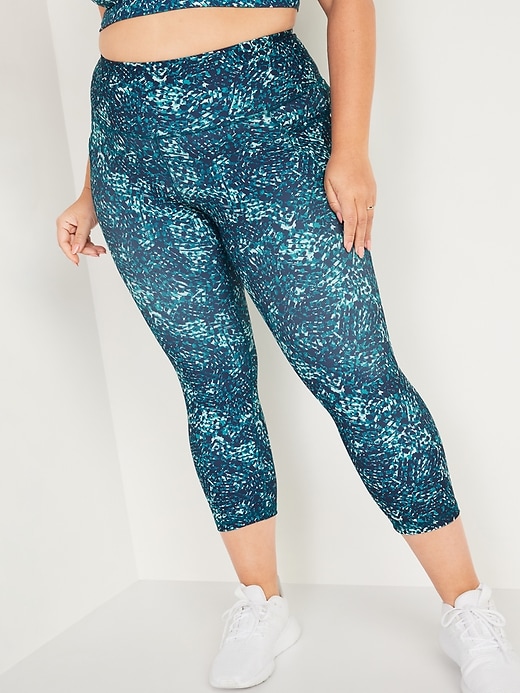 Old Navy - High-Waisted Elevate PowerSoft Cropped Plus-Size Leggings