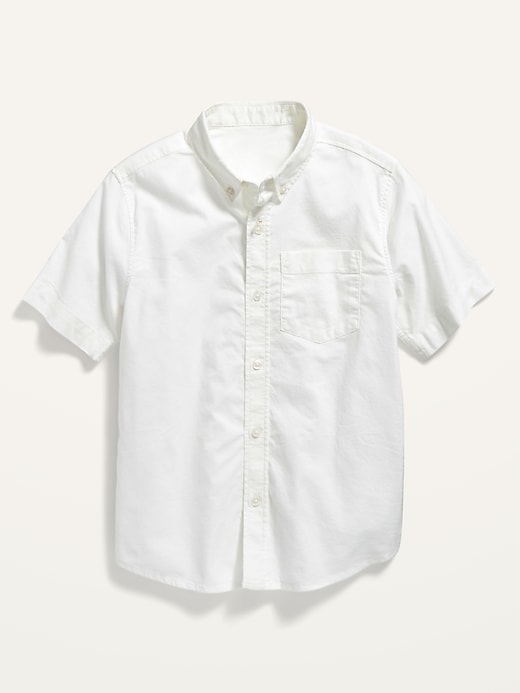 View large product image 1 of 2. Uniform Short-Sleeve Oxford Shirt for Boys