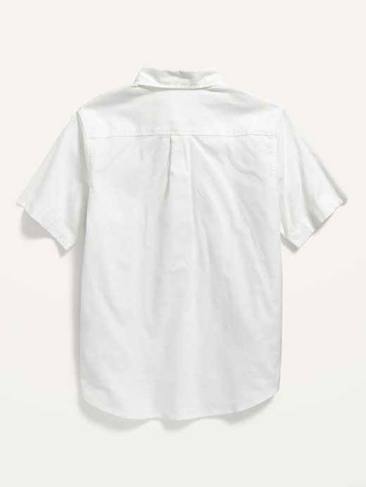 View large product image 2 of 2. Uniform Short-Sleeve Oxford Shirt for Boys