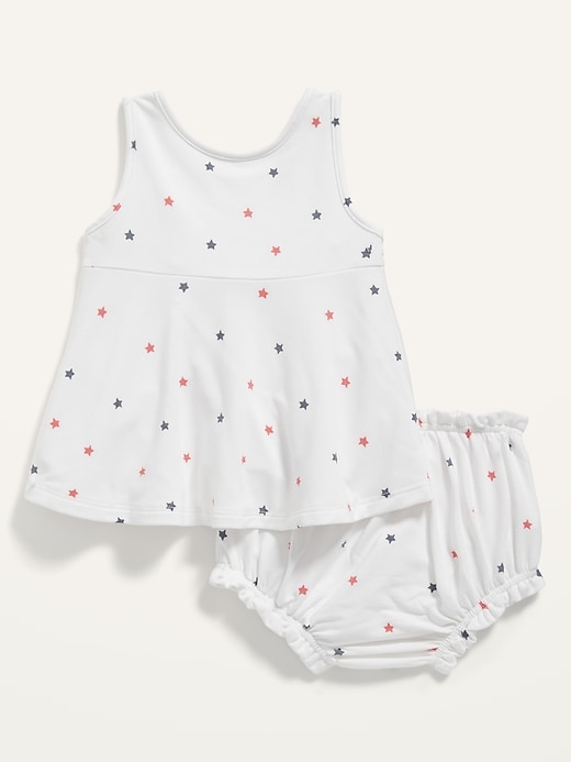 View large product image 2 of 2. Americana Sleeveless Peplum Top and Bloomers Set for Baby