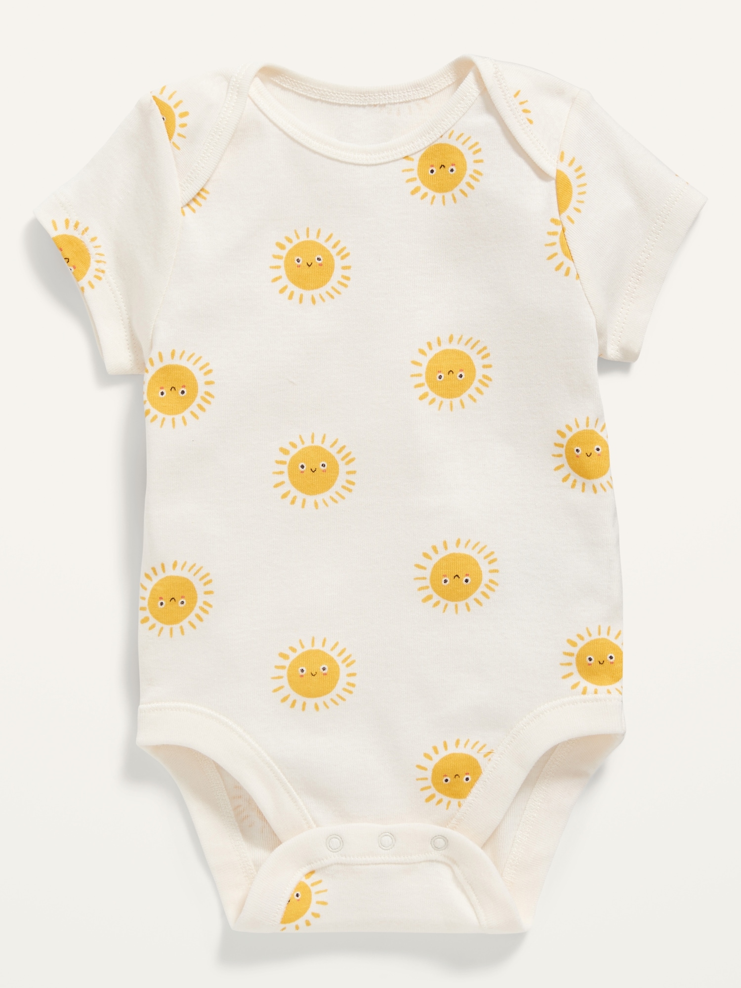 Unisex Sunshine-Print Bodysuit for Baby
