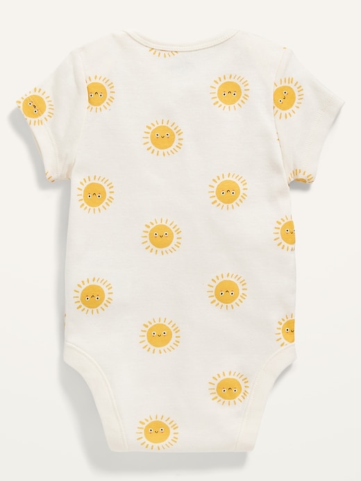 View large product image 2 of 2. Unisex Sunshine-Print Bodysuit for Baby