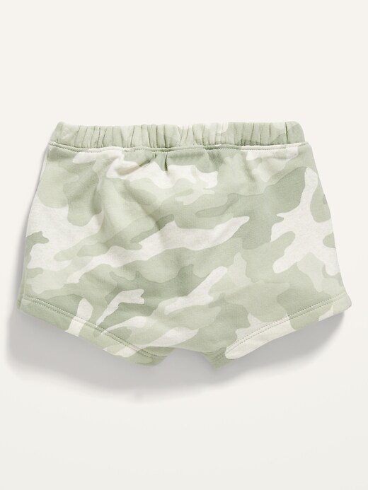 Unisex Camo Tie-Front Shorts for Baby
