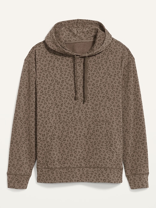 View large product image 2 of 2. Vintage Leopard-Print Gender-Neutral Pullover Hoodie for Adults