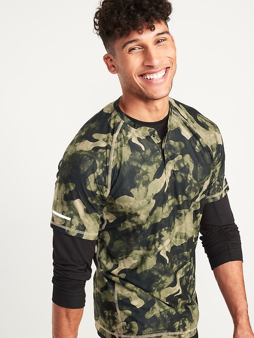 Image number 1 showing, Breathe ON Camo Henley T-Shirt