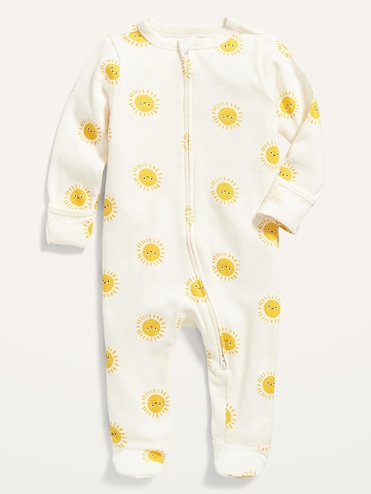 View large product image 1 of 3. Unisex Printed Sleep & Play One-Piece for Baby