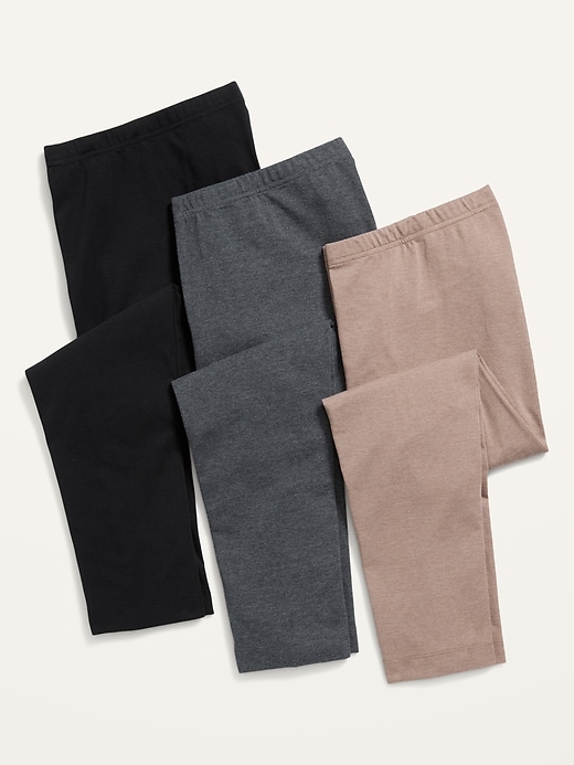 View large product image 1 of 1. High-Waisted Cropped Leggings 3-Pack For Women