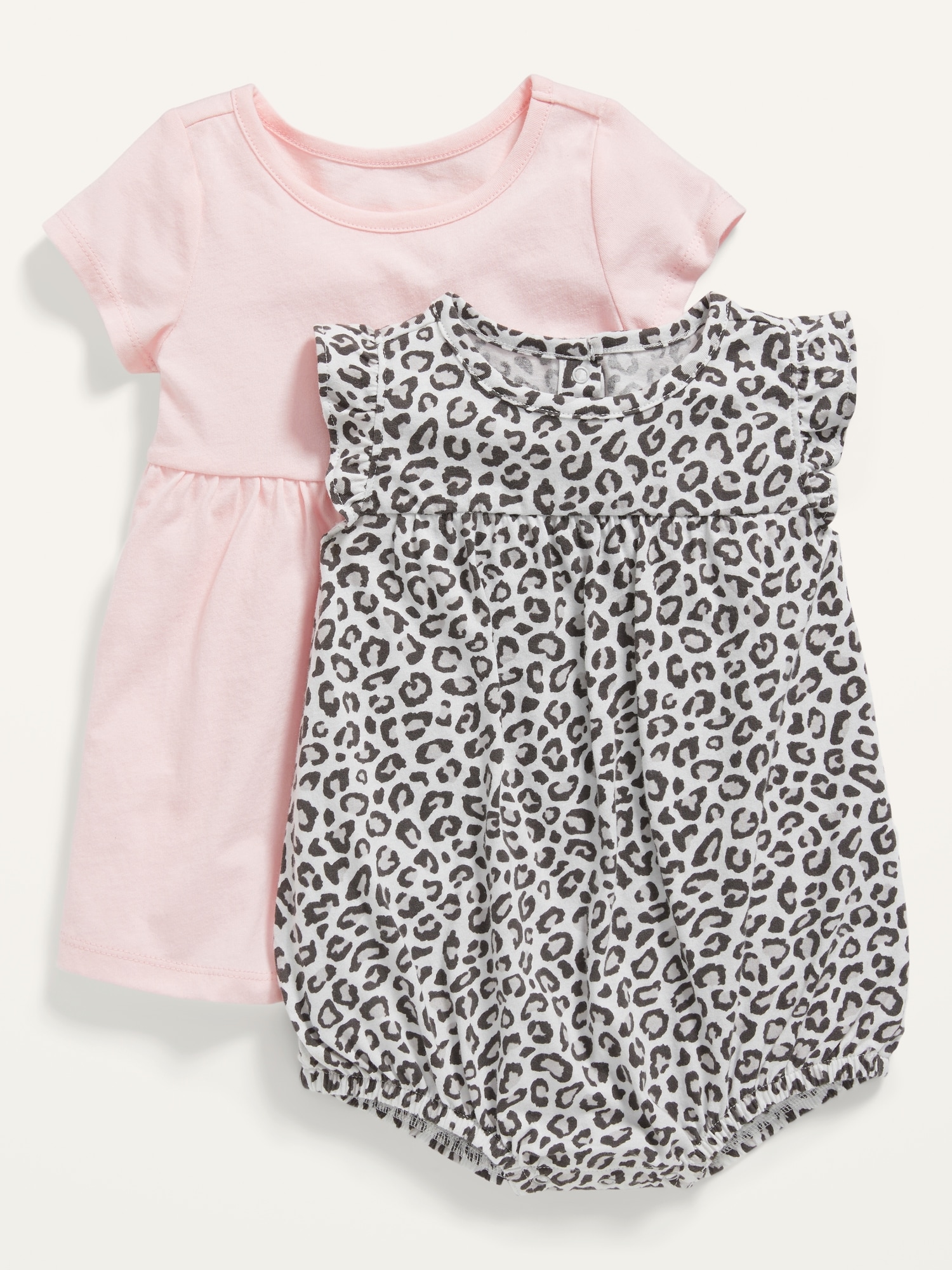 2-Pack Jersey Dress and Romper Set for Baby