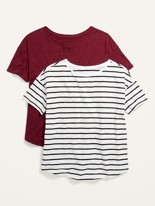 View large product image 1 of 1. Loose Easy Pocket Tee 2-Pack for Women