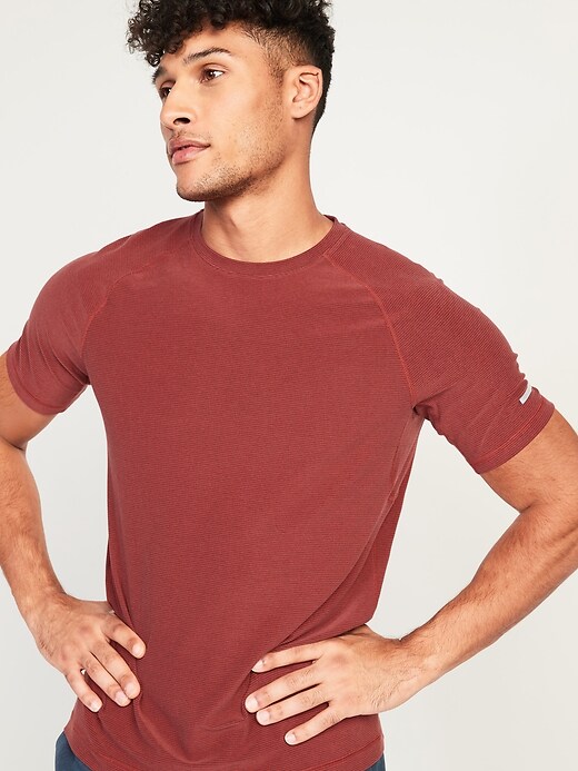 Image number 1 showing, Micro-Stripe Breathe ON T-Shirt