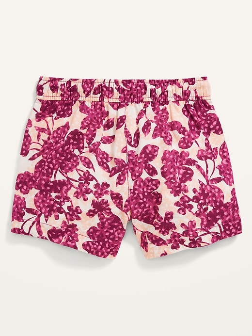 View large product image 2 of 2. Floral Linen-Blend Shorts for Girls