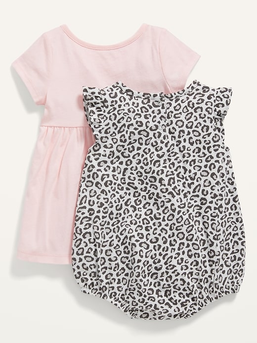 View large product image 2 of 2. 2-Pack Jersey Dress and Romper Set for Baby