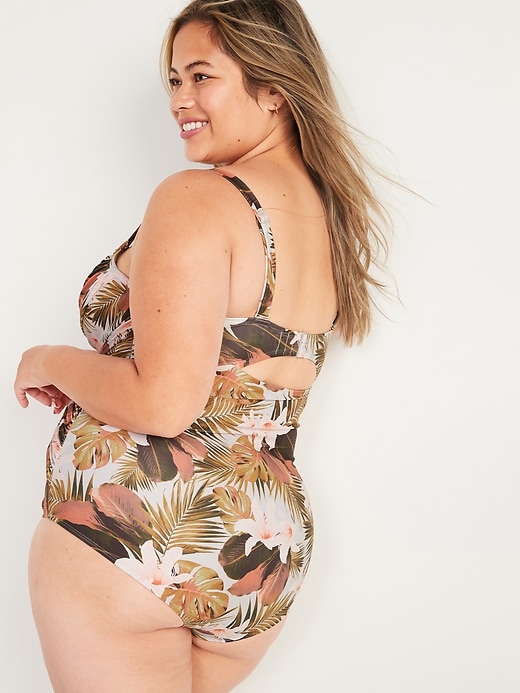 Image number 2 showing, Wrap-Front Secret-Smooth Underwire Plus-Size One-Piece Swimsuit