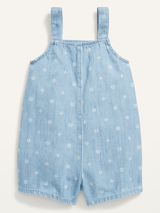View large product image 2 of 2. Jean Utility Romper for Toddler Girls