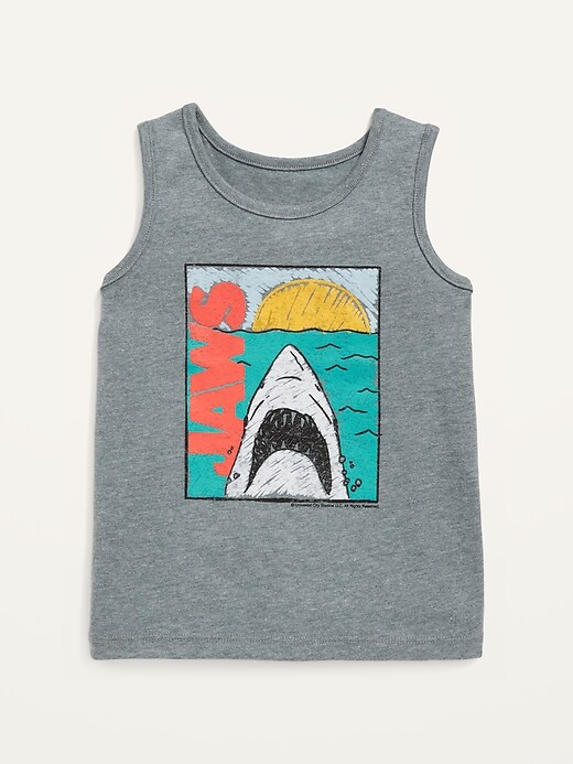 View large product image 1 of 2. Unisex Jaws&#153 Graphic Tank Top for Toddler