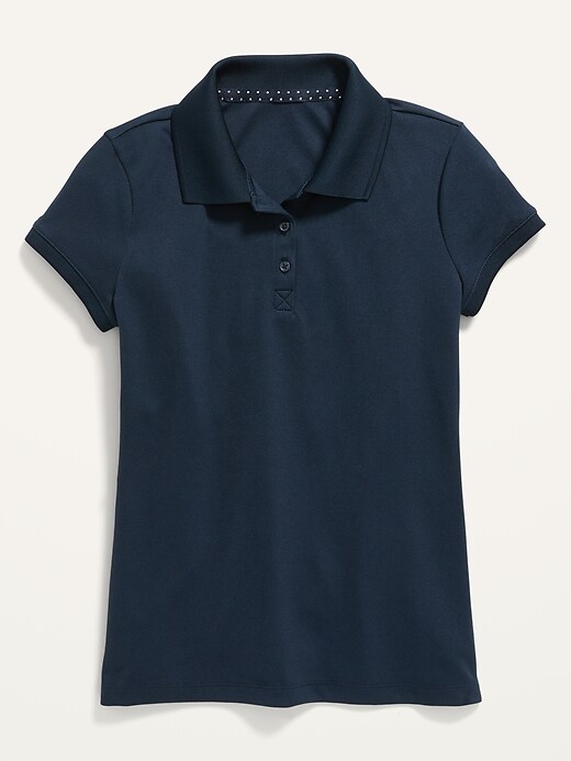 View large product image 1 of 2. Uniform Moisture-Wicking Polo Shirt for Girls