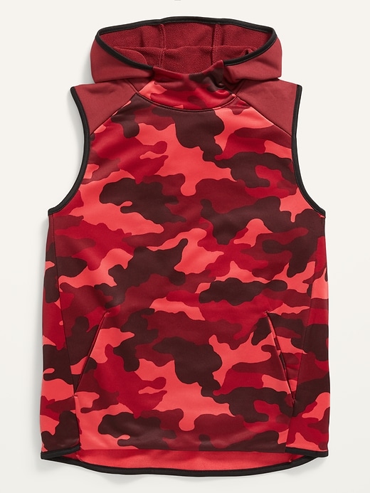 View large product image 1 of 1. Techie Fleece Sleeveless Hoodie For Boys