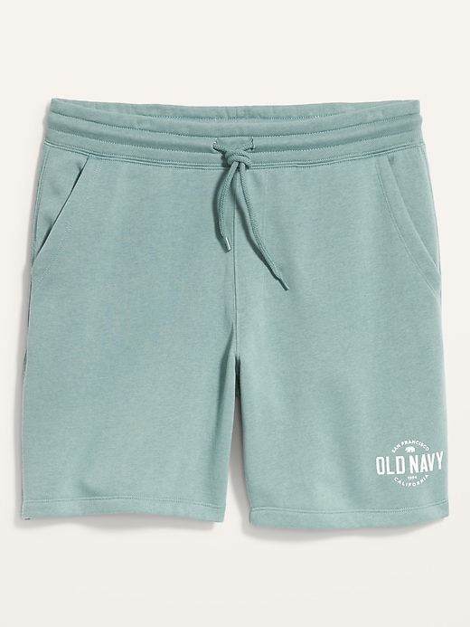 View large product image 1 of 1. Logo-Graphic Gender-Neutral Jogger Shorts for Adults --7.5-inch inseam