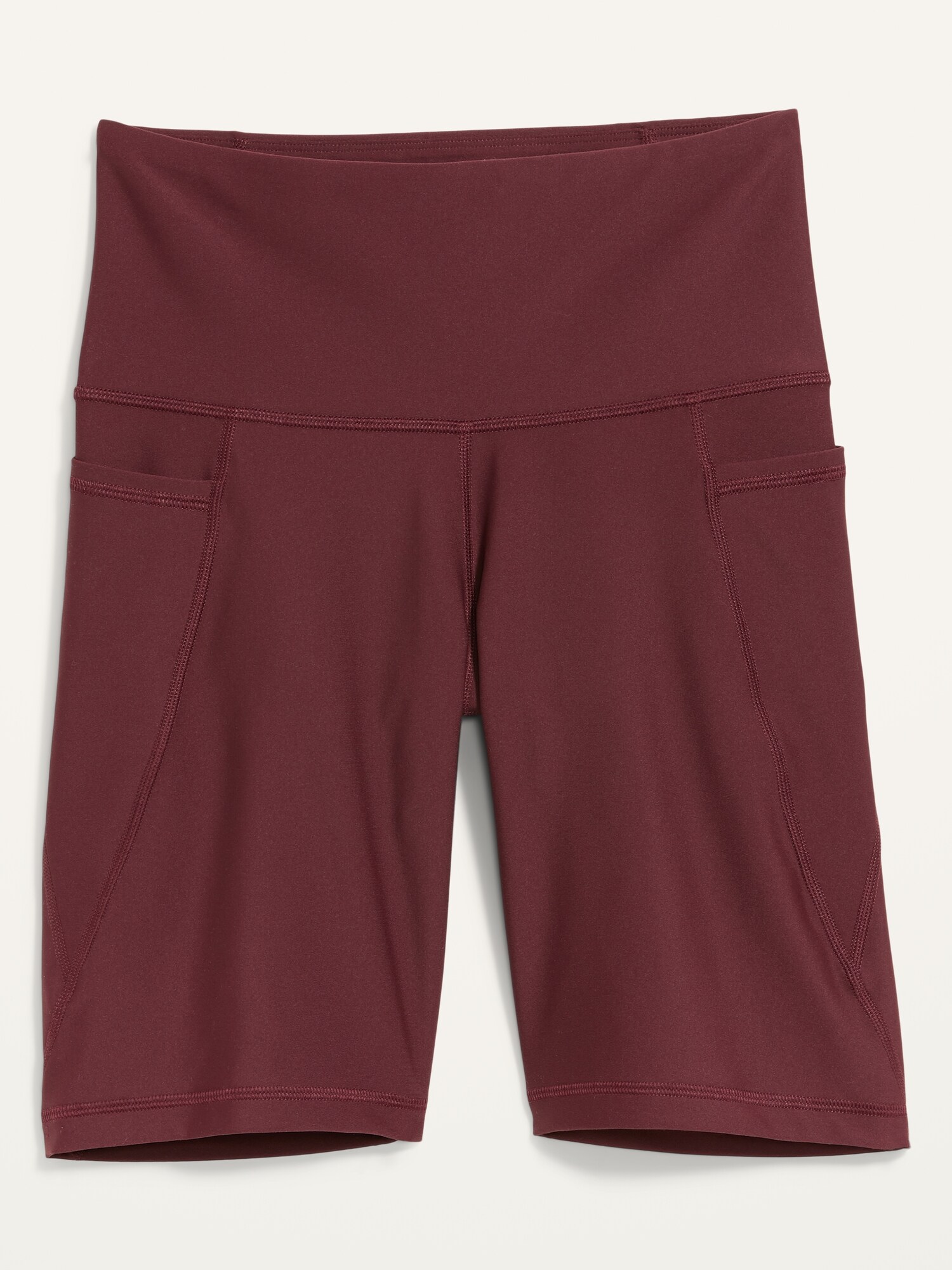 HighWaisted PowerSoft SidePocket Biker Shorts for Women 8inch inseam Old Navy