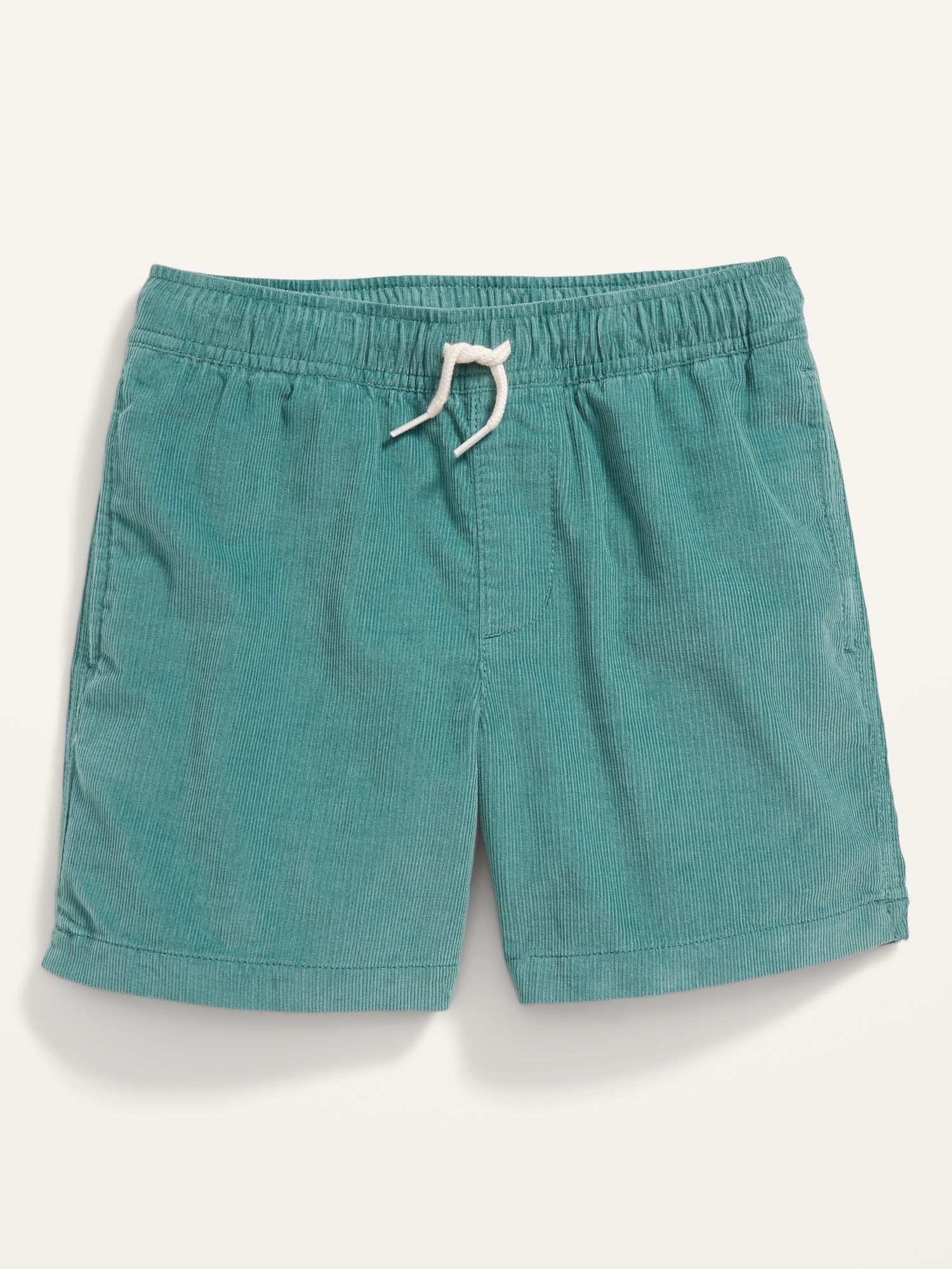 Functional-Drawstring Corduroy Shorts for Boys