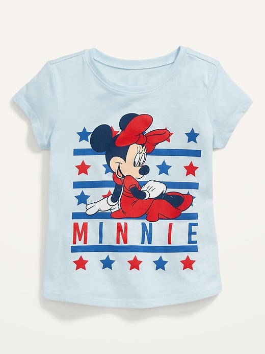 View large product image 1 of 1. Disney© Minnie Mouse Americana T-Shirt for Toddler Girls