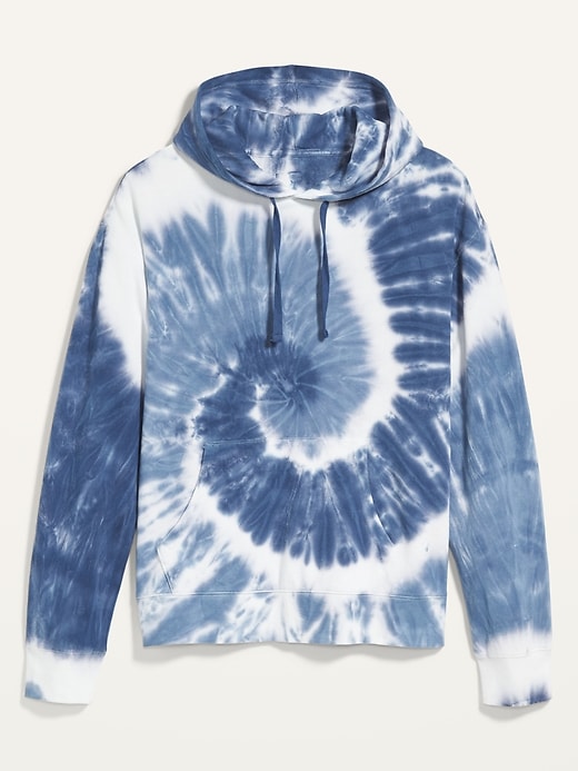 View large product image 2 of 2. Vintage Tie-Dyed Gender-Neutral Pullover Hoodie for Adults