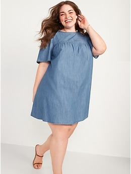 Old navy denim 2024 dress plus size