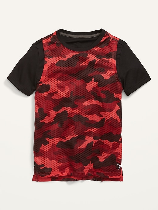 2-In-1 Go-Dry Cool Mesh Performance T-Shirt For Boys | Old Navy