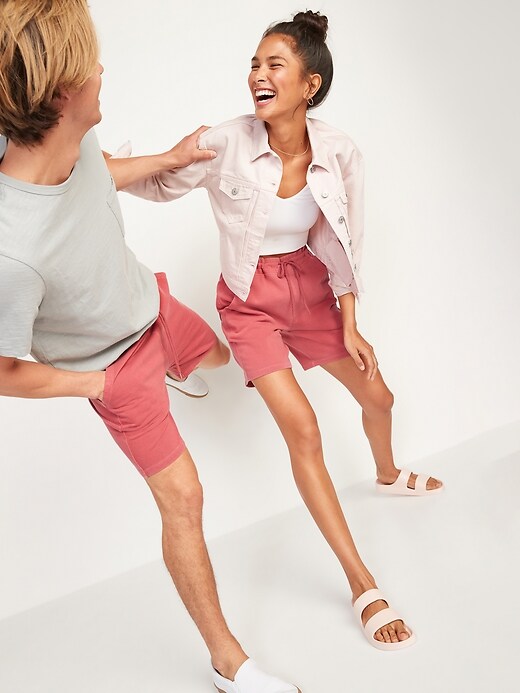 Old Navy Vintage Garment-Dyed Gender-Neutral Sweat Shorts for Adults -- 7.5-inch inseam. 1