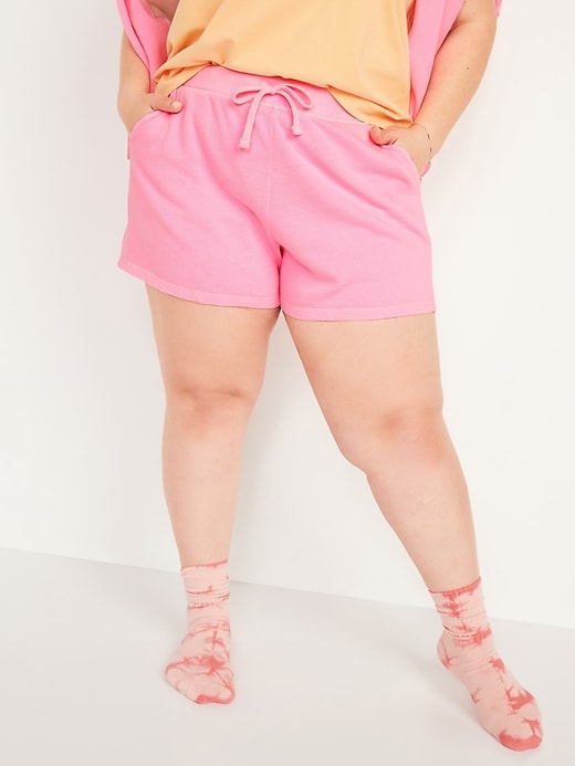 Image number 1 showing, Vintage Specially-Dyed Plus-Size French-Terry Lounge Shorts -- 3.5-inch inseam