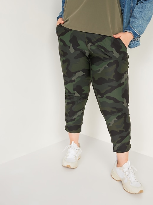 View large product image 1 of 1. High-Waisted PowerSoft  Plus-Size Crop Joggers