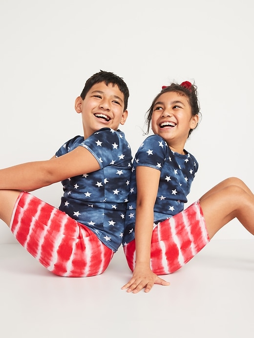 View large product image 1 of 3. Gender-Neutral Snug-Fit Pajama Set For Kids