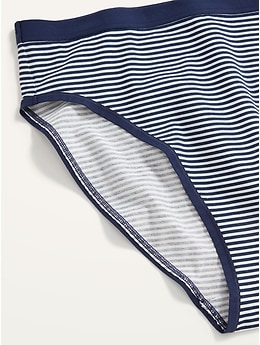 Sears Brand Women's T Shirt Bra & Bikini Panty Set 44D Black & Heather  Stripe