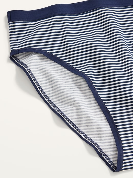 View large product image 2 of 2. High-Waisted Jersey Bikini Underwear