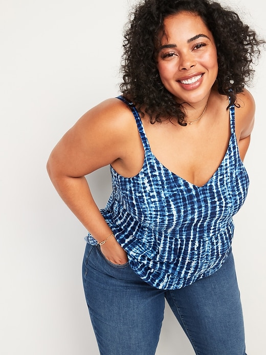 Old Navy Tiered Tie-Dyed Plus-Size Cami Top. 1
