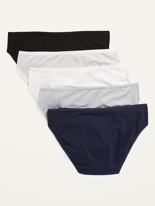 View large product image 2 of 2. Low-Rise Jersey Bikini Underwear 5-Pack
