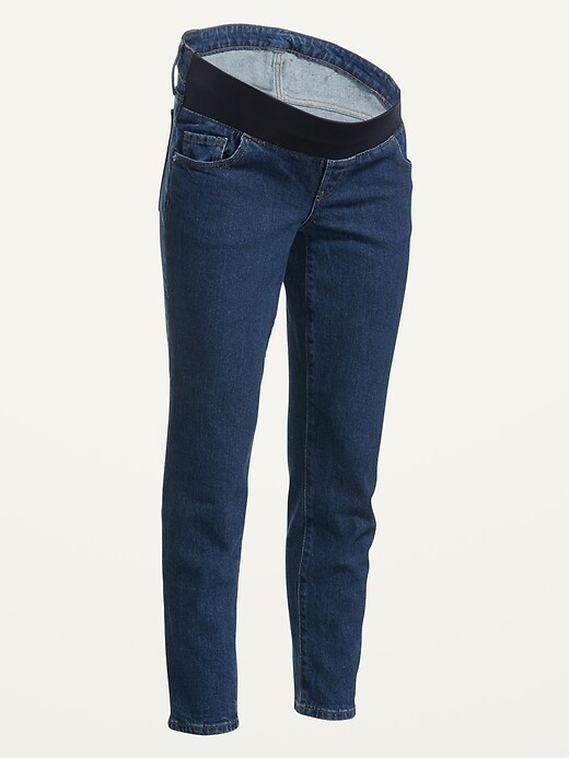 View large product image 2 of 2. Maternity Front Low Panel O.G. Straight Jeans