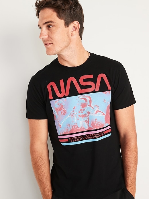 View large product image 1 of 2. NASA Gender-Neutral Graphic Tee for Adults