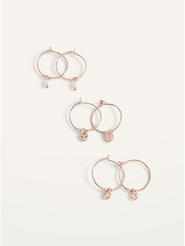 old navy gold hoop earrings