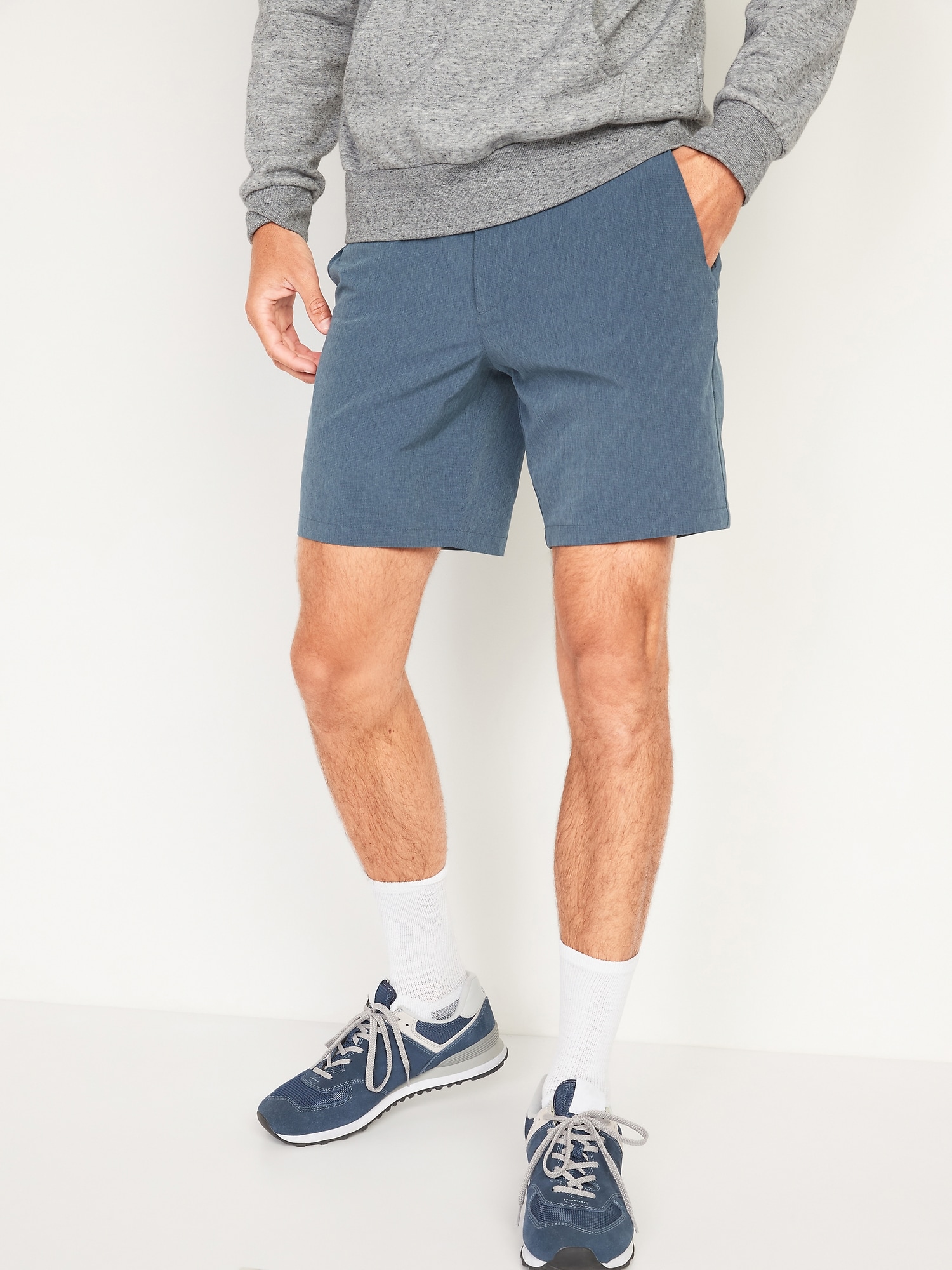 Old Navy Slim Go-Dry Shade StretchTech Shorts -- 8-inch inseam blue. 1
