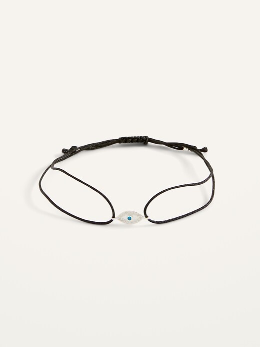 Old Navy Textile-Cord Charm Bracelet For Women. 1