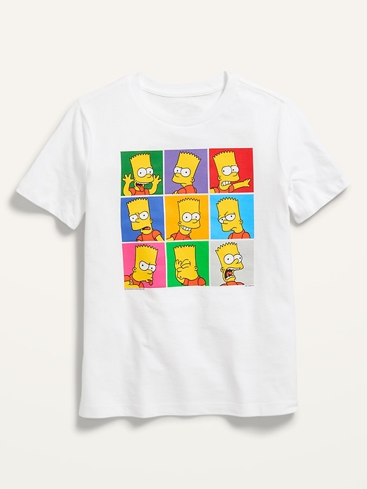 View large product image 1 of 2. The Simpsons&#153 Bart Gender-Neutral Graphic T-Shirt For Kids