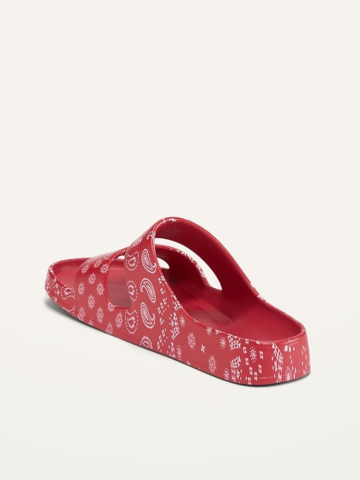 Image number 4 showing, Printed Eva Double-Strap Slide Sandals