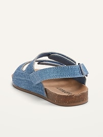 View large product image 3 of 4. Chambray Secure-Strap Sandals for Baby