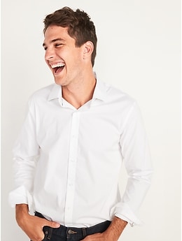 Old Navy Men's Regular-Fit Pro Signature Performance Dress Shirt