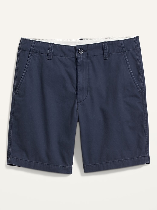 View large product image 2 of 2. Straight Lived-In Khaki Non-Stretch Shorts - 10-inch inseam