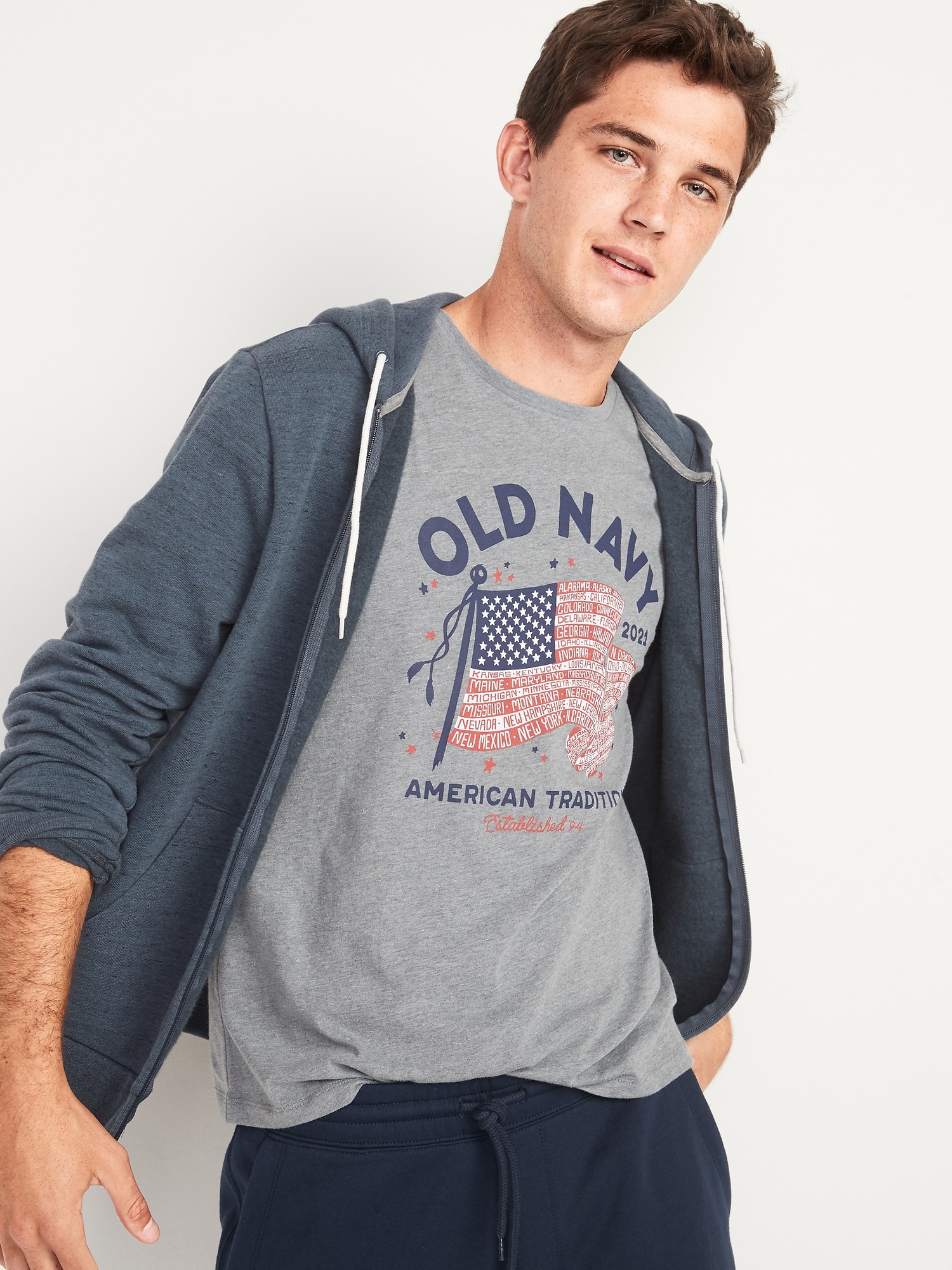 2021 old navy flag shirt