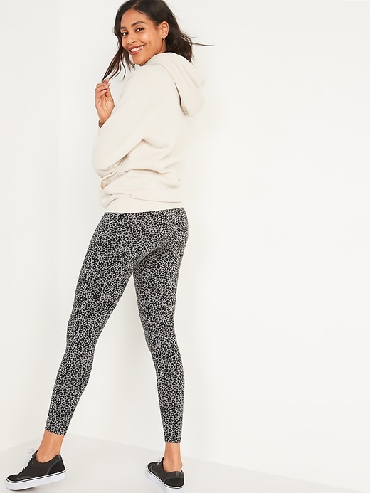 Mid-Rise Printed Jersey Leggings For Women, Old Navy