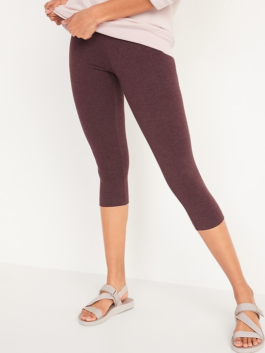 Image number 1 showing, High-Waisted Cropped Leggings For Women